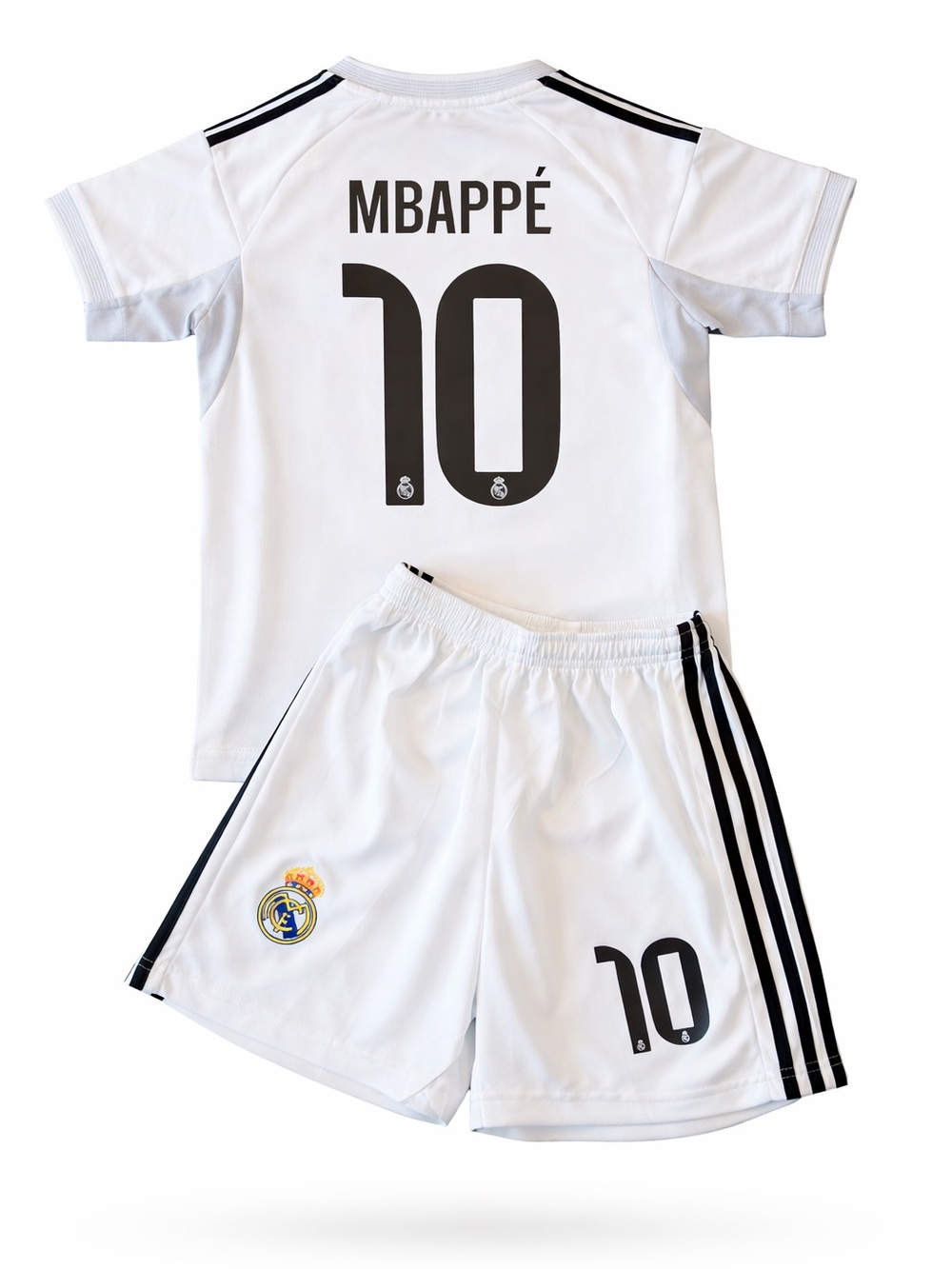 Kylian Mbappé 10 Kids youth Toddler White Soccer Jersey & Shorts Kit NWT